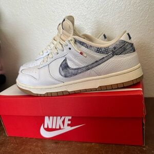 Washed Denim Dunk Lows